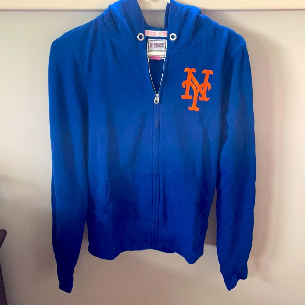 PINK New York Mets zip up hoodie
